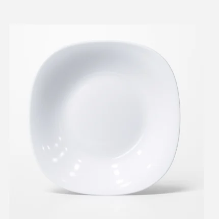 KBFQ White Double Glazed Melamine 9 inch Soup Plate
