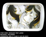 Printed Melamine Large Tray