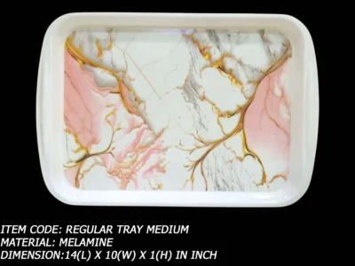 Printed Melamine Medium Size Serving Tray