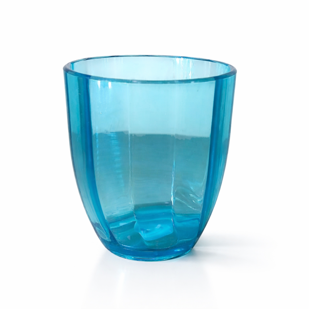 Transparent Aqua Color Acrylic Glass Transparent Aqua Color Acrylic Drinking Glass