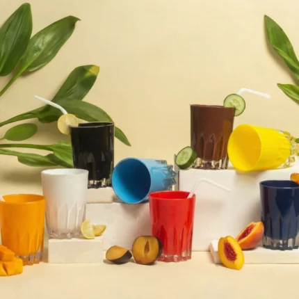 acrylic colorful glass