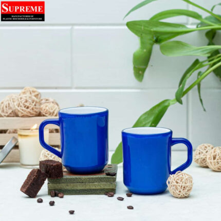 Acrylic Tea Mug For Drinking in Dark Blue Colors