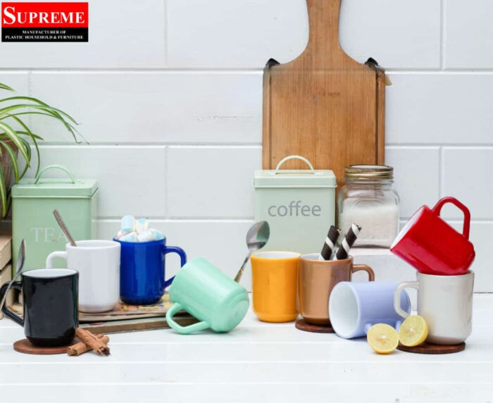Acrylic Tea Mug For Drinking in Different Colors