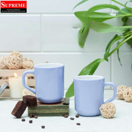 Al Burraq Acrylic Tea Mug in Light Blue Color