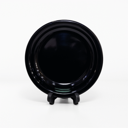Double Glazed Melamine 7.5 inch Quarter Deep Plate in Black Color For Dining