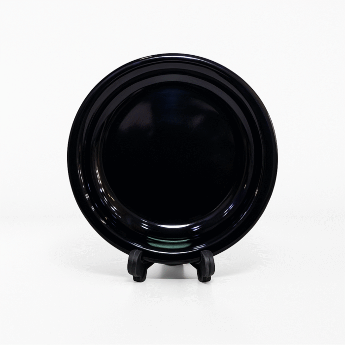 Double Glazed Melamine 7.5 inch Quarter Deep Plate in Black Color For Dining