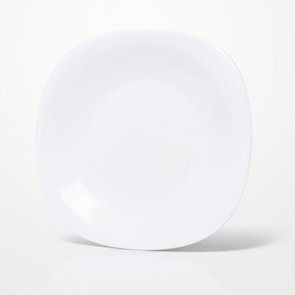 Double Glazed Melamine 7.5 inch Quarter Plate in White Color