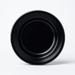 Double Glazed Melamine 8.5 inch Deep Plate in Black Color For Dining