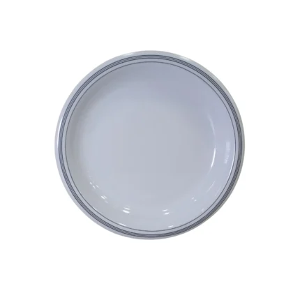8.5-Inch Double Glazed Melamine Deep Plate for Serving Meals