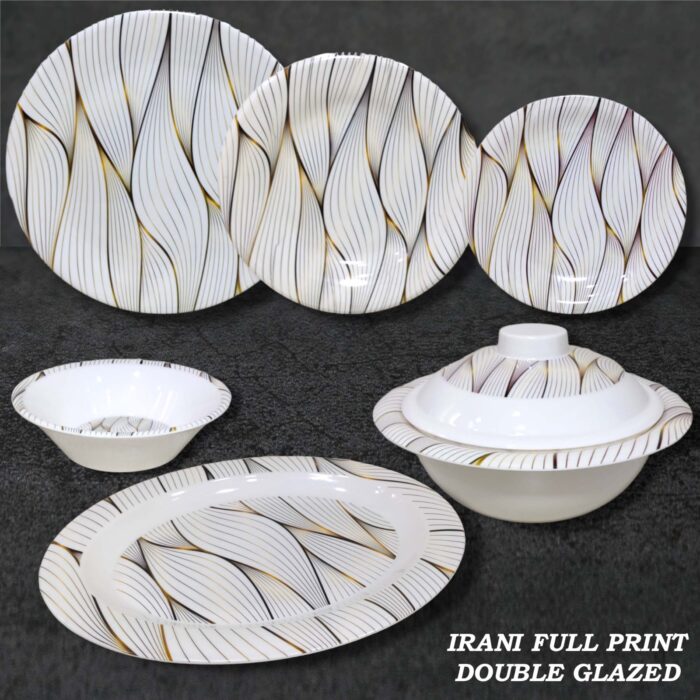 Melamine Printed Double Glazed Loose Dinner Range
