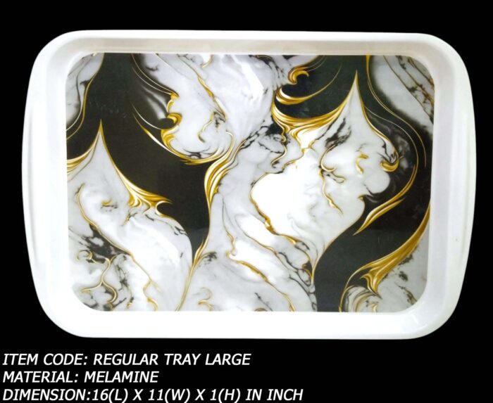 Melamine Printed Large Size Tray For Serving