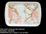 Melamine Printed Medium Size Tray For Serving