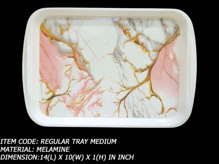 Melamine Printed Medium Size Tray For Serving