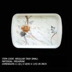melamine printed small size tray for serving