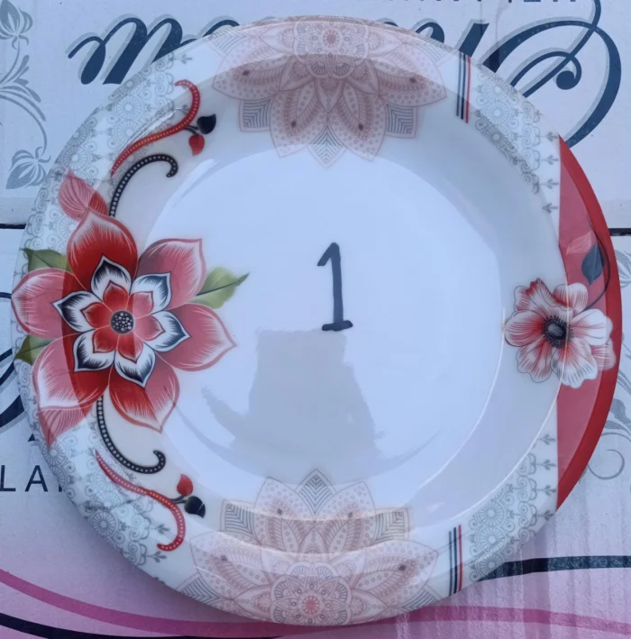 Printed Dinner Set 74 Pcs For 6 Person For Dining and Serving