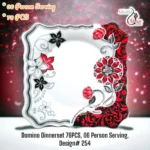 Printed Dinner Set 76 Pcs For 6 Person For Serving