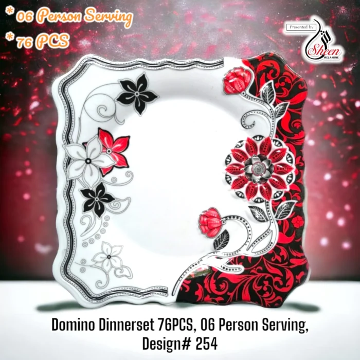 Printed Dinner Set 76 Pcs For 6 Person For Serving