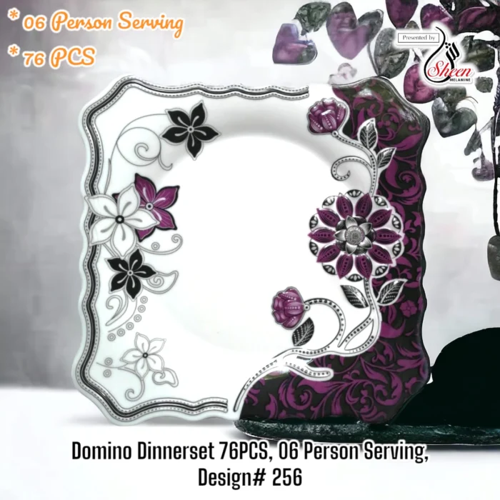 Printed Dinner Set 76 Pcs For 6 Person For Serving