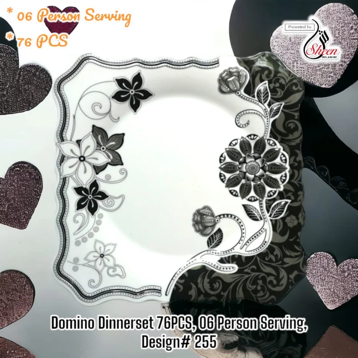 Printed Dinner Set 76 Pcs For 6 Person For Serving