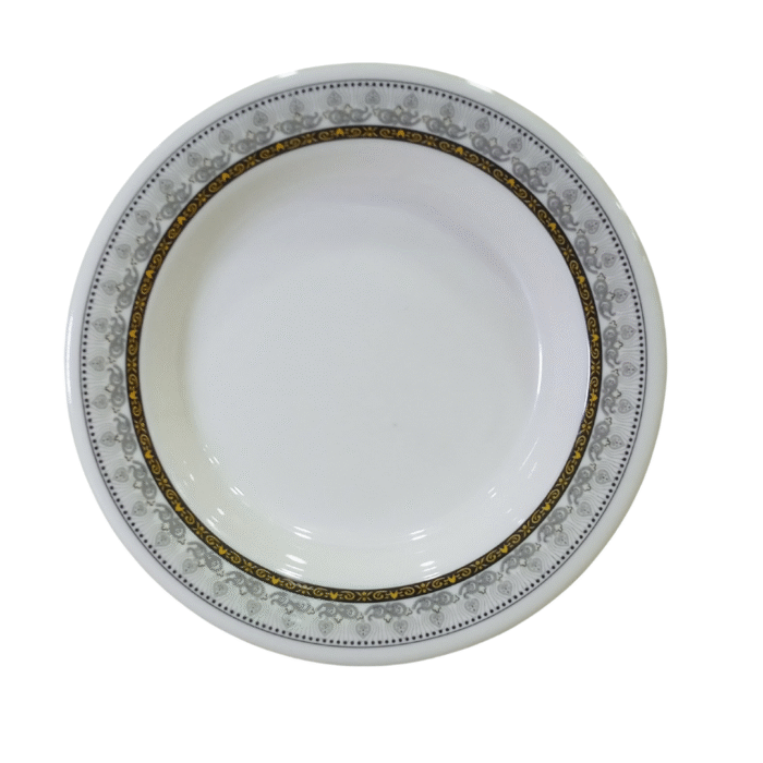 Printed Double Glazed Melamine 7.5 inch Quarter Deep Plate