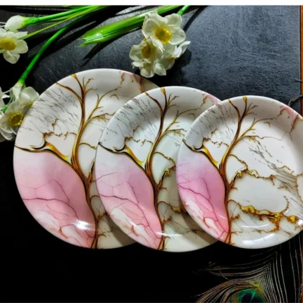 Printed Double Glazed Melamine 8 inch Quarter Deep Plate