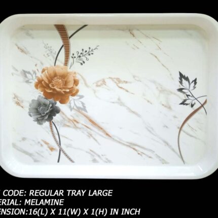 Melamine Printed Large Size Tray For Serving