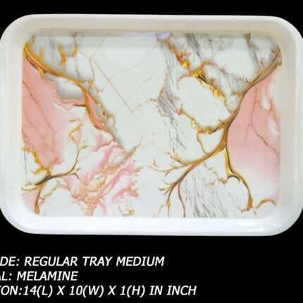 Melamine Printed Medium Size Tray For Serving
