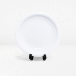 Double Glazed Melamine 7.5 inch Quarter Deep Plate in White Color For Dining