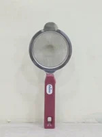 Starlight Strainer Stainless Steel with Wood Color Handle