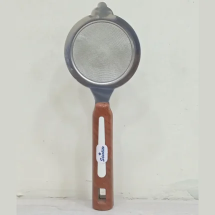 Starlight Strainer Stainless Steel with Wood Color Handle