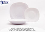 White Double Glazed Melamine Loose Dinner Range