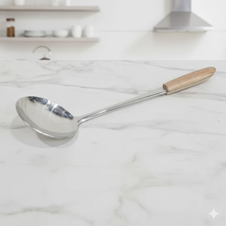 17 inch Kitchen Loose Tool Items Stainless Steel With Wooden Handle