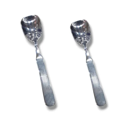 6-Piece Stainless Steel Ice Cream Spoon Set for Dining and Eating Desserts