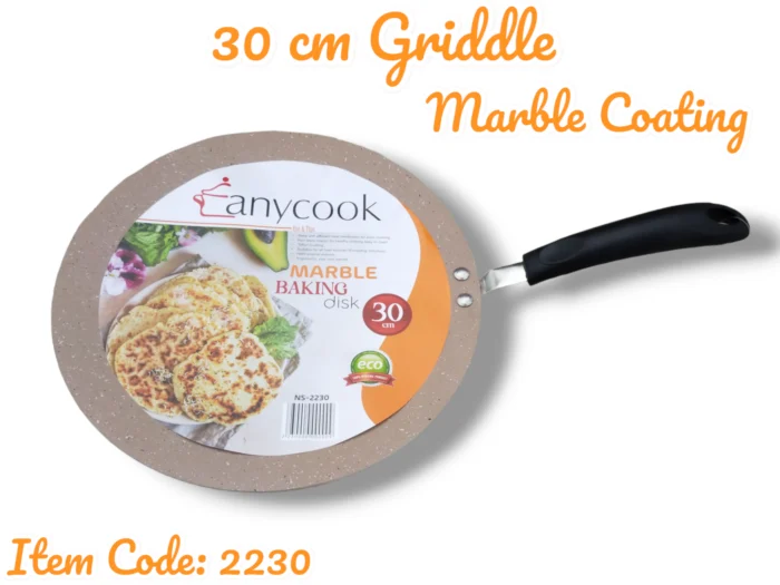 Any Cook 30 cm marble coating griddle pan for cooking