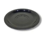 Black color saucer 6.5 inch for serving tea and coffee cups