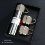 Vacuum bottle with 500 ml capacity for hot and cold drinks