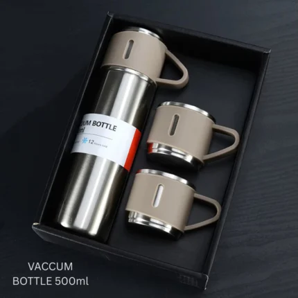 Vacuum bottle with 500 ml capacity for hot and cold drinks