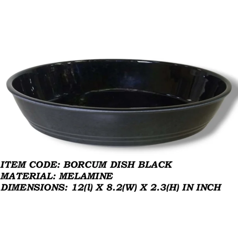 Melamine Black Color Dish For Serving