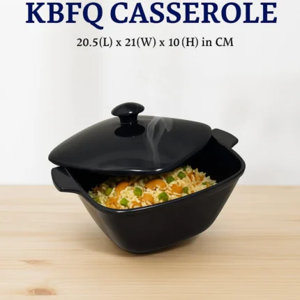 Melamine Black Color Donga With Lid For Serving