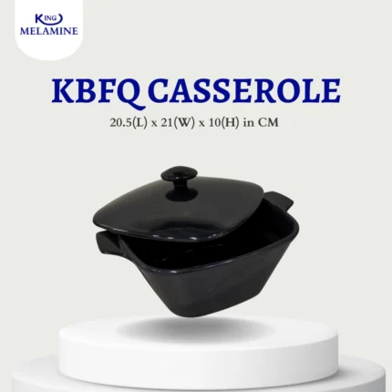 Melamine Black Color Donga With Lid For Serving