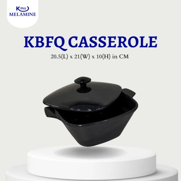 Melamine Black Color Donga With Lid For Serving