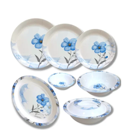 Melamine Full Print Shape Double Glazed Loose Dinner Range