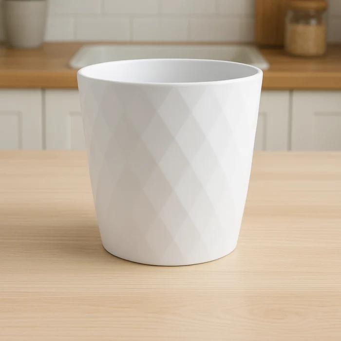 Plastic Glass in White Color For Drinking