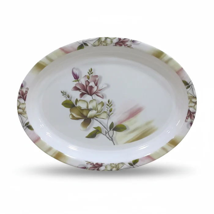 Printed Melamine Double Glazed Rice Dish
