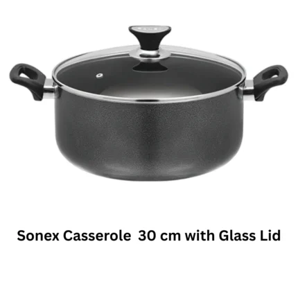 Sonex casserole 30 cm with glass lid for cooking