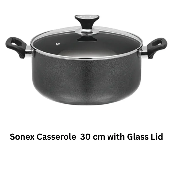 Sonex casserole 30 cm with glass lid for cooking