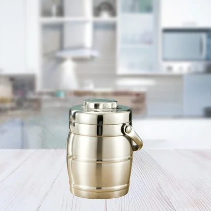 Stainless steel 1.5 liter tiffin and lunch box for carrying meals