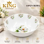 White Blossom Printed Melamine Double Glazed Loose Range - Image 6