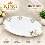 White Blossom Printed Melamine Double Glazed Loose Range - Image 8