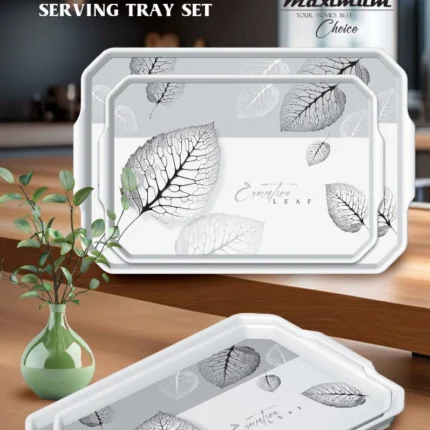Signature melamine 3 Pieces Serving Tray Set